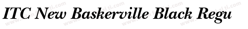 ITC New Baskerville Black Regular字体转换